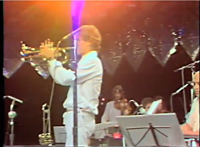 Don Ellis playing the trumpet